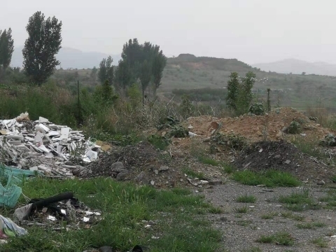 【啄木鸟在行动】章丘区东马庄建筑垃圾露天堆放