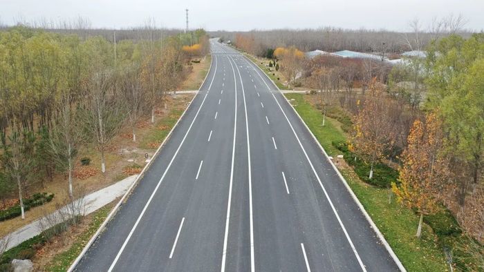 济乐高速商河南连接线拓宽改造项目主体完工