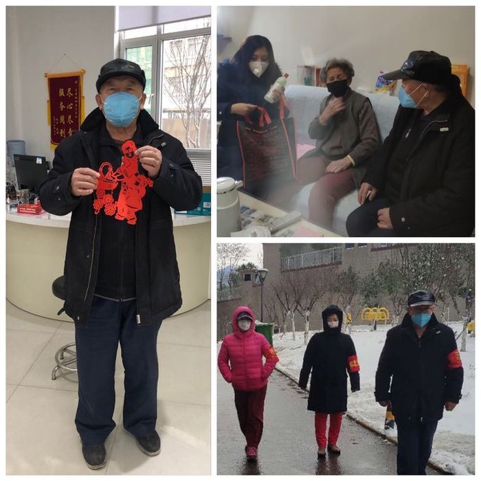 龙洞街道志愿“凡星”照亮社区夜空