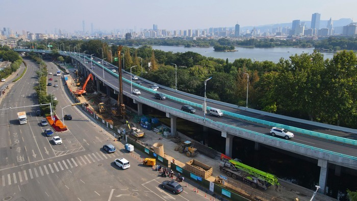 济南顺河高架桥匝道优化工程经一路匝道项目开建