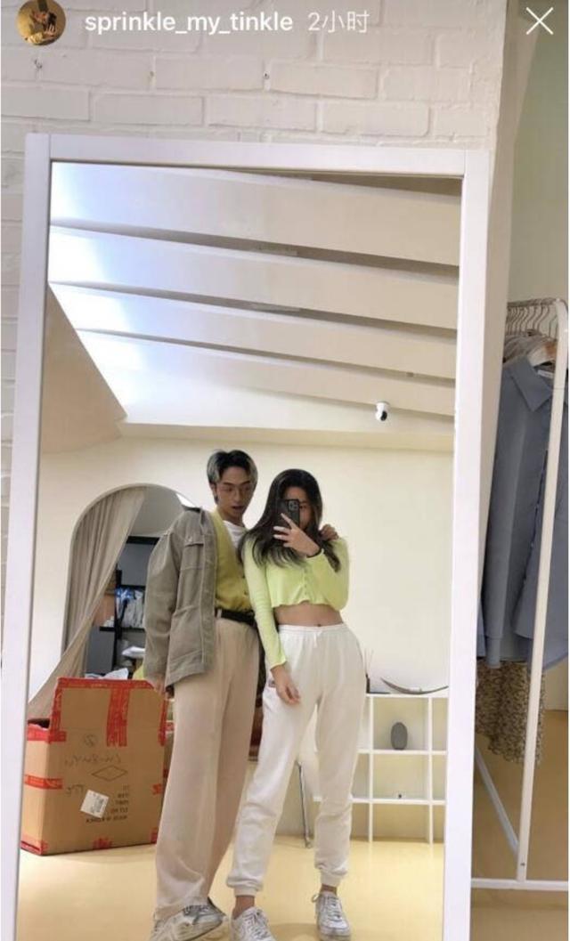 伊能静儿子再晒女装照妆容精致穿半透绑带上衣