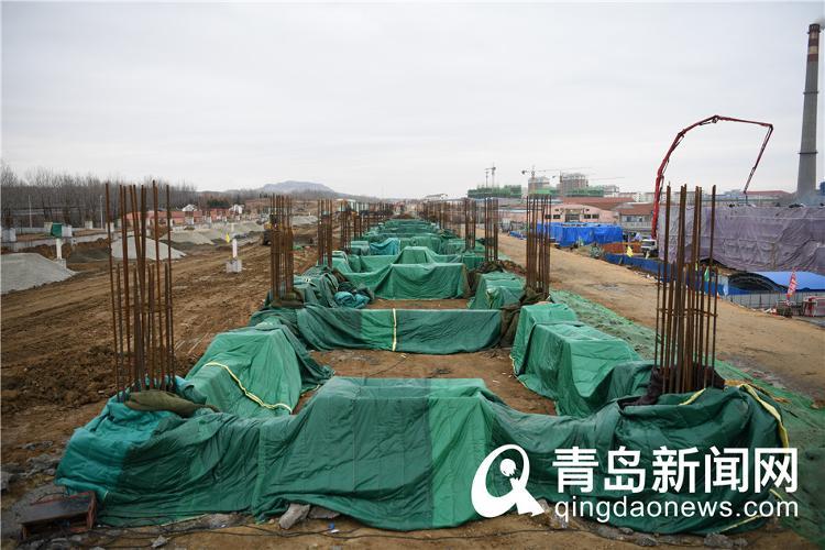 潍莱高铁平度北站新进展 站房开始拔地而起
