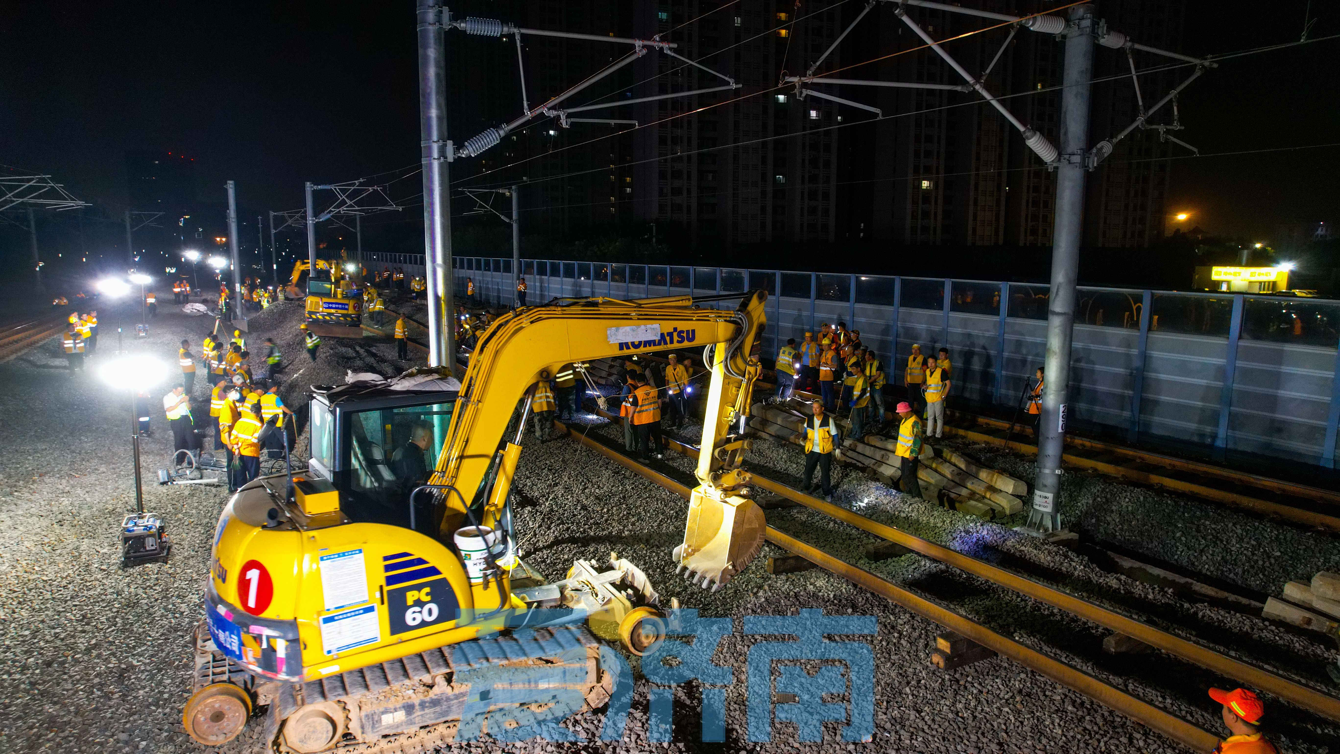 济郑高铁与京沪高铁实现“牵手”！济南西站南咽喉改造施工顺利完成