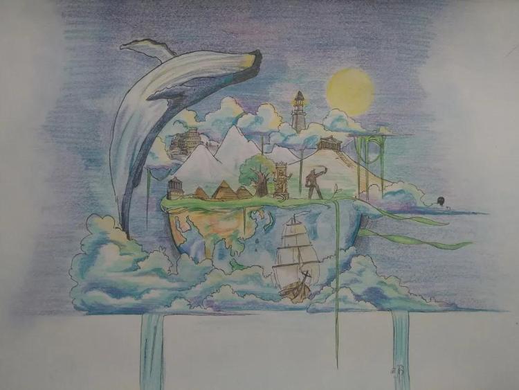 世界地球日来了！山东一高中学生用画笔发出环保倡议引网友点赞！