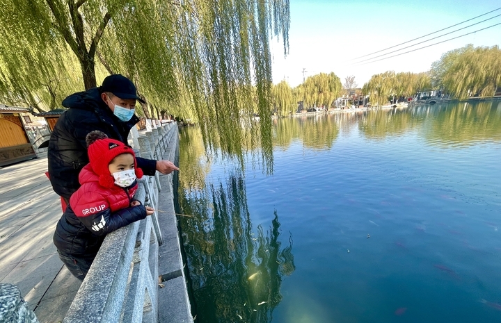 冬日百花洲水天一色