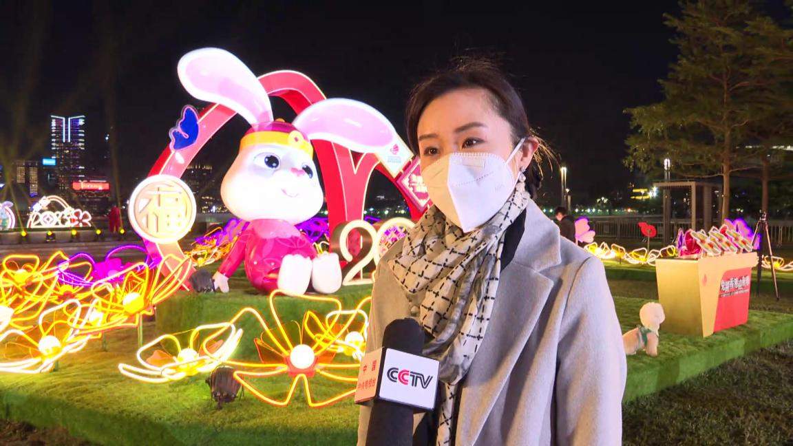 香港贺岁活动精彩纷呈 兔年灯饰成新宠