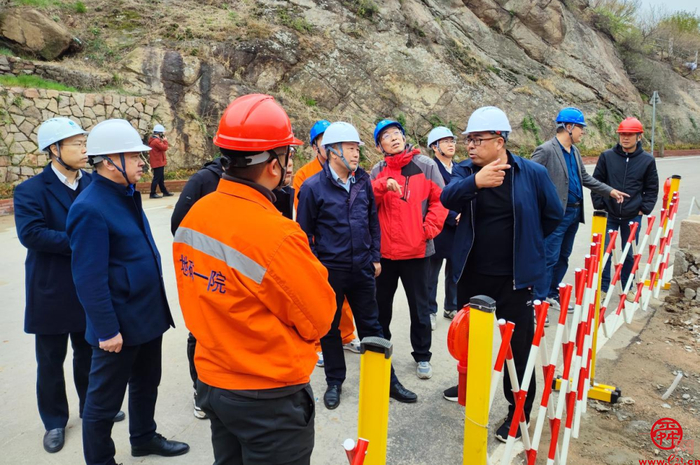 山东省地矿局一院大崂北山地质环境综合提升工程接受安全生产检查