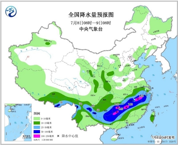 南方暴雨区域叠加致灾性强 9省区局地有暴雨或大暴雨