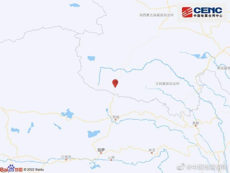 青海海西州唐古拉地区发生4.0级地震