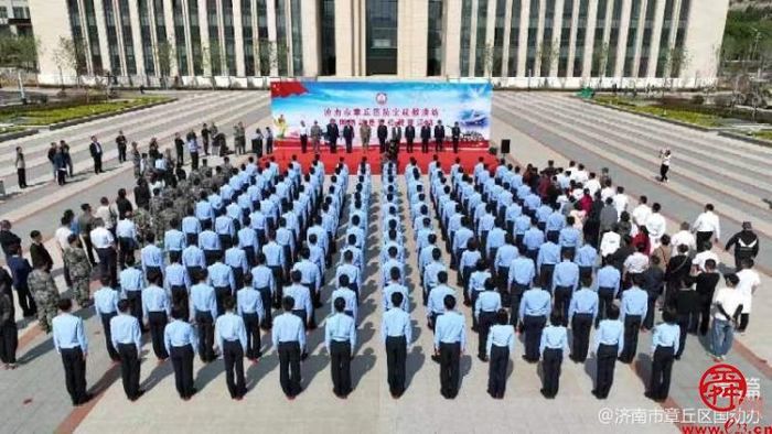 章丘区国动办成功举办人防疏散演练活动