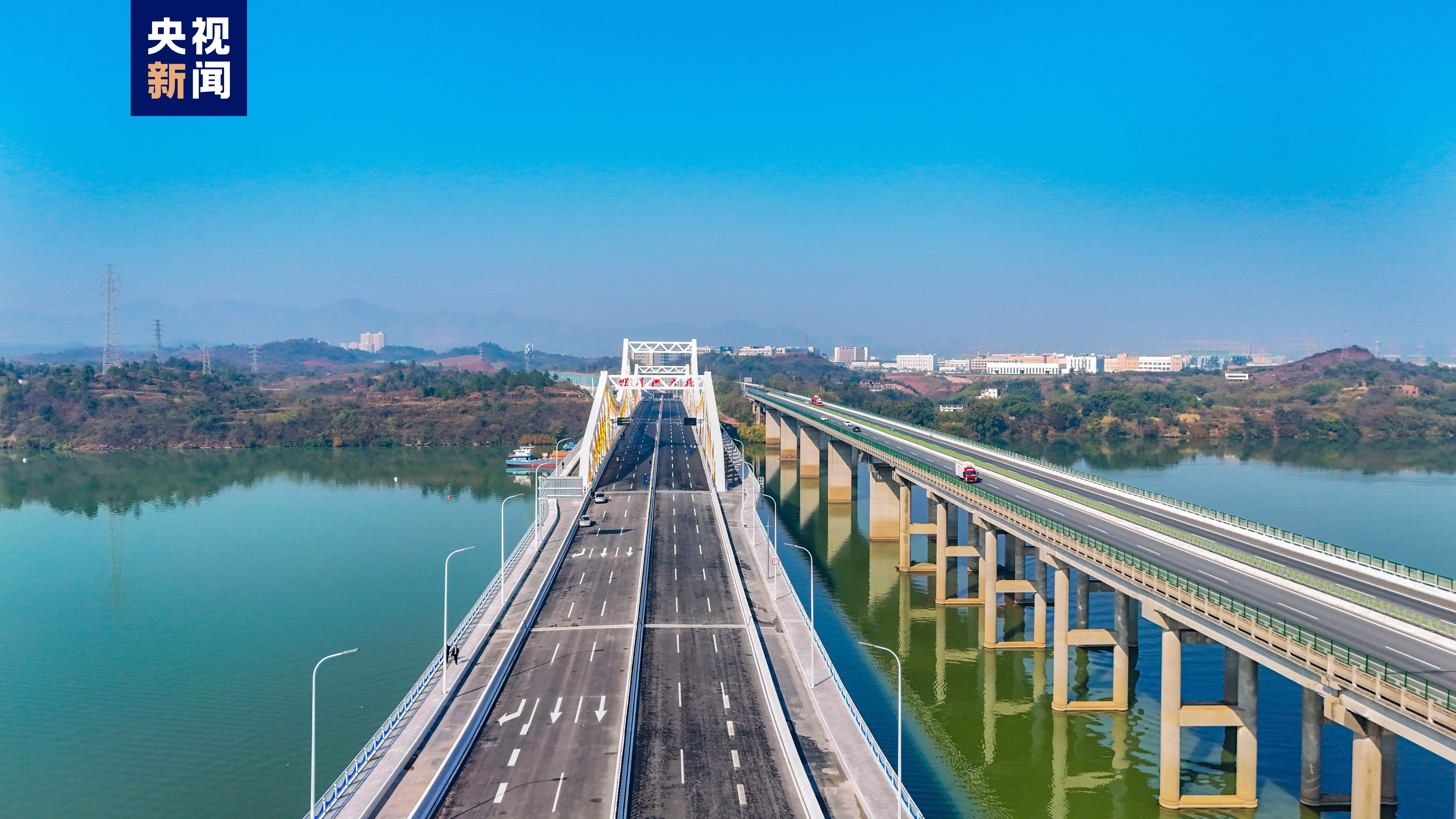 江西赣州螺溪洲大桥建成通车