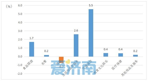济南：5月份CPI同比上涨1.3% 猪肉价格下降28.5%