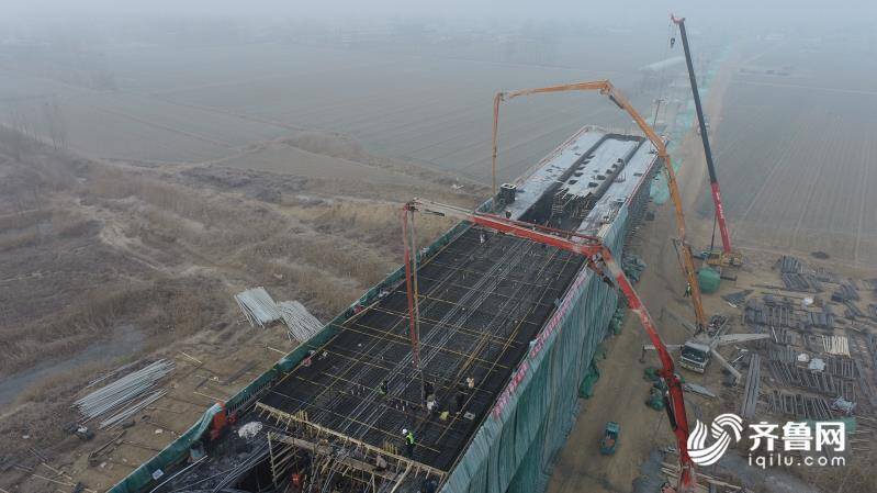 拉开建设新序章！郑济高铁聊城段完成首次连续梁浇筑施工