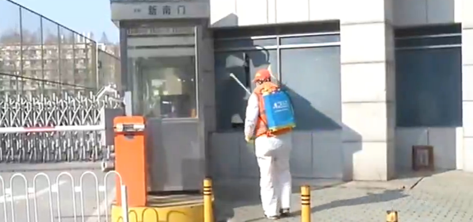 湖北各地继续集中消杀 武汉全城一天消毒两次