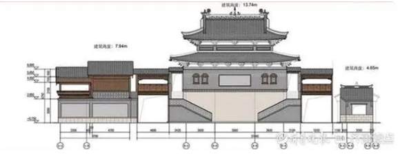 彩色建筑立面图“出炉”！济南明水古城活力岛地块将建戏台广场