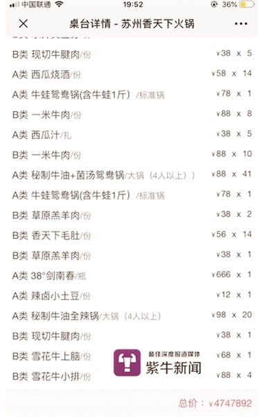 吃顿火锅账单474万？ 微信群发点单码出大事