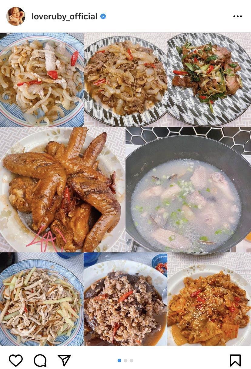 林心如分享近期日常 送女儿上学沉迷料理幸福充实