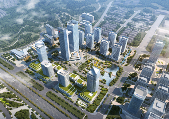 济南最高空中连廊方案亮相，高160多米连接220米超高层双子塔
