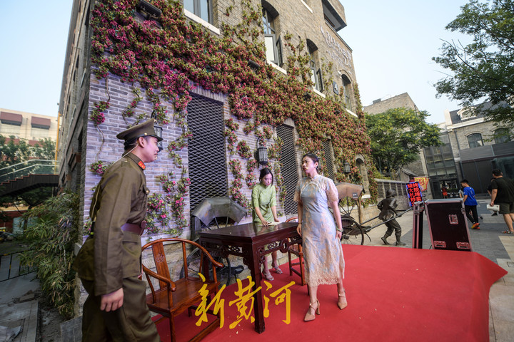 老商埠上演实景戏剧 充满艺术民国范儿
