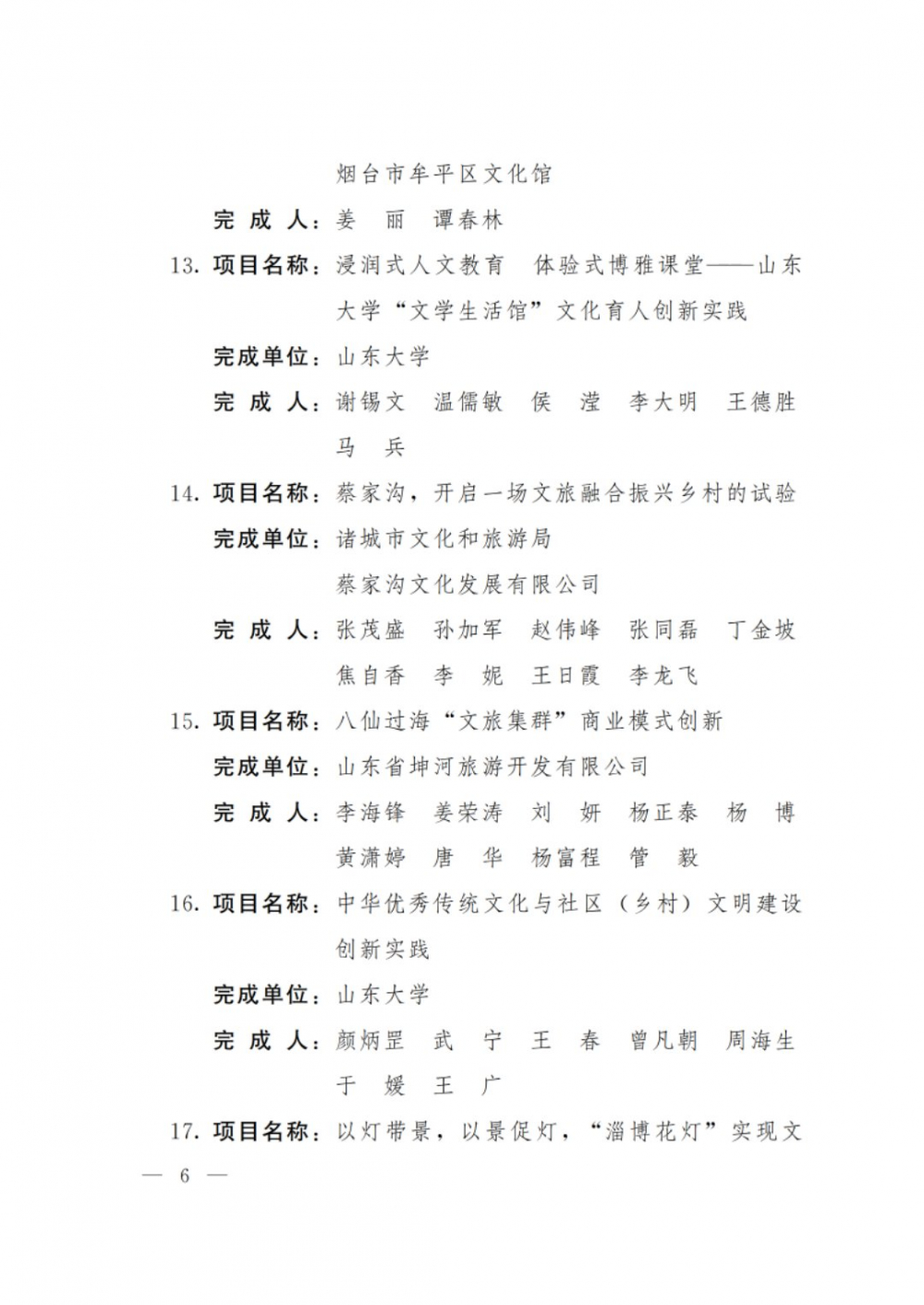 第四届山东省文化创新奖名单公布！看看都有哪些创新项目获奖