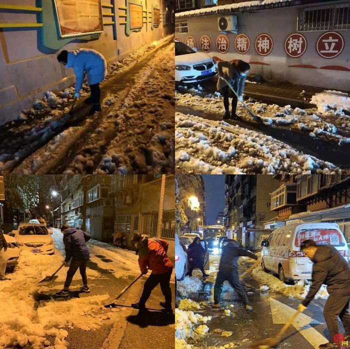 “踏”冰“浴”雪，逆行守护！历下区各部门各街道连夜奋战在扫雪破冰一线