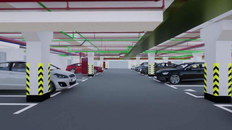 全国首个!看济南这个装配式多层地下人防车库有多“潮”