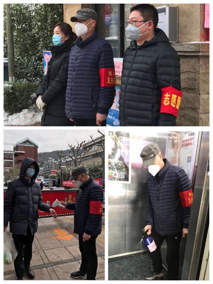 龙洞街道志愿“凡星”照亮社区夜空