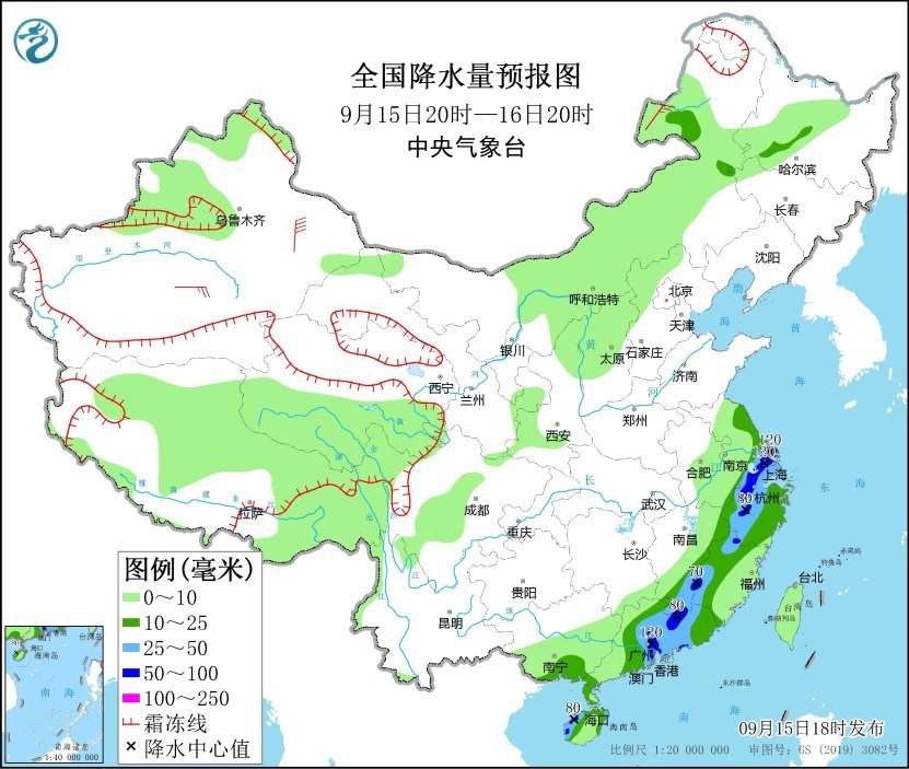 中央气象台：华南东部江南东部仍有较强降水 内蒙古东北地区华北将有降温降水