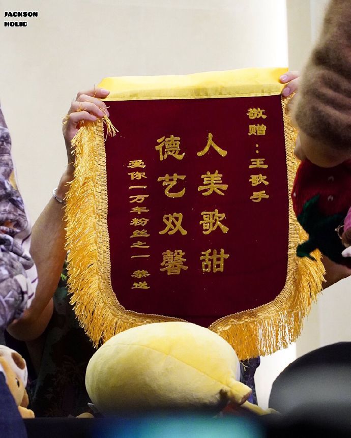 王嘉尔被粉丝送锦旗什么情况?王嘉尔被赞