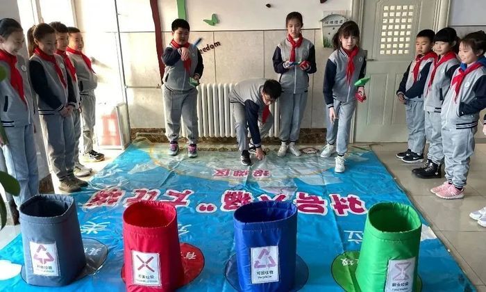 绿色“童”行！济南市新世界小学垃圾分类在行动