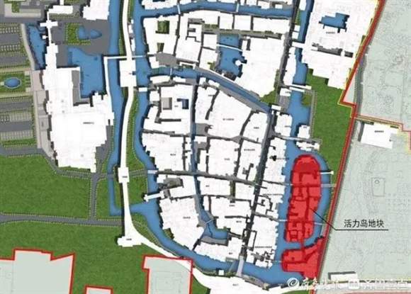 彩色建筑立面图“出炉”！济南明水古城活力岛地块将建戏台广场