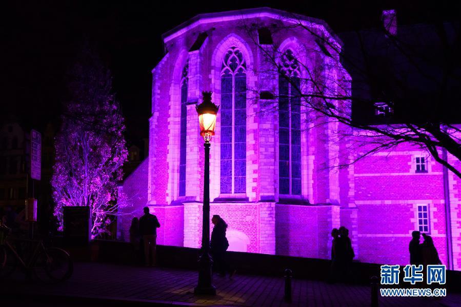 炫彩灯光节“点亮”布鲁塞尔