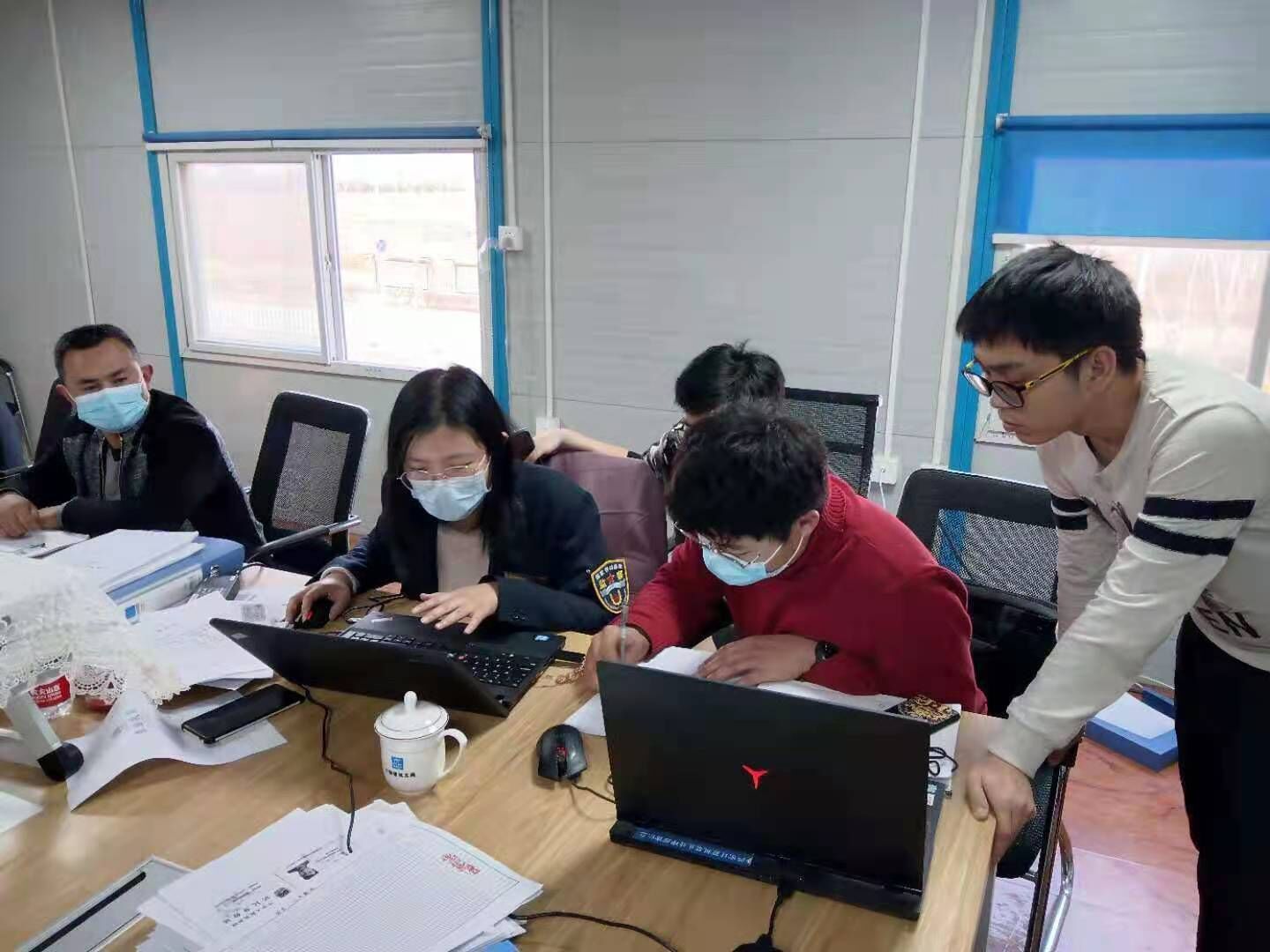 青岛市劳动保障监察局赴蓝谷功能区进行拉网式执法检查