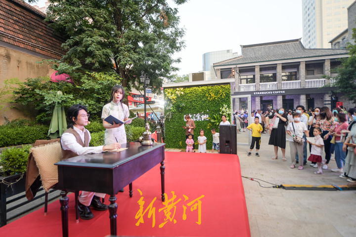 老商埠上演实景戏剧 充满艺术民国范儿