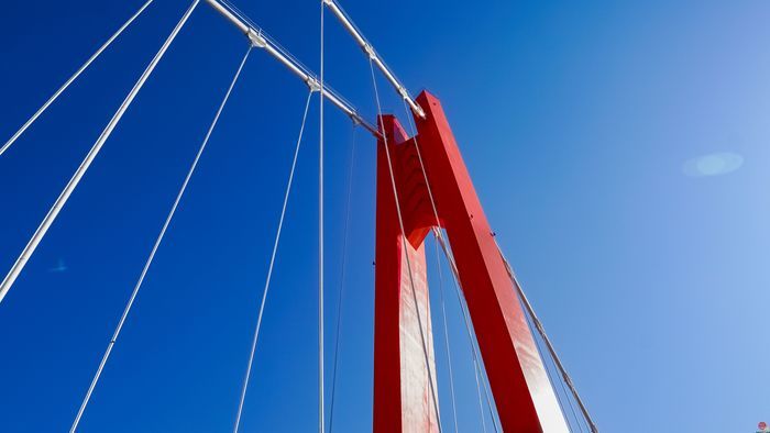 总用钢量=2.7个鸟巢！黄河之上   一桥飞架长虹卧波