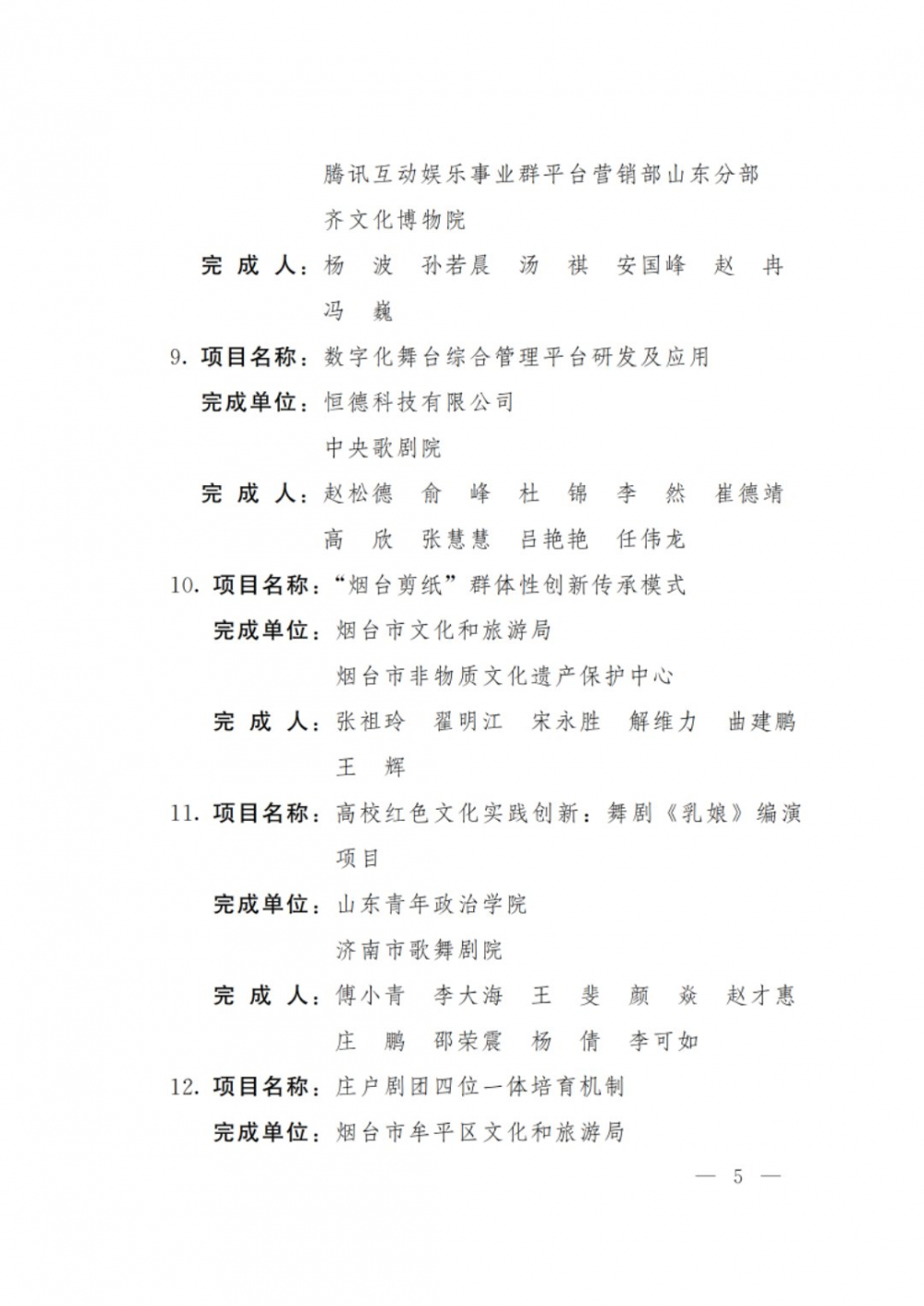 第四届山东省文化创新奖名单公布！看看都有哪些创新项目获奖