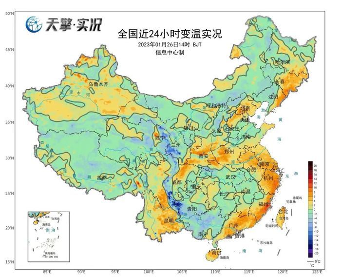 全国气温将在31日前后升到近期高点，中东部昼夜温差达15℃