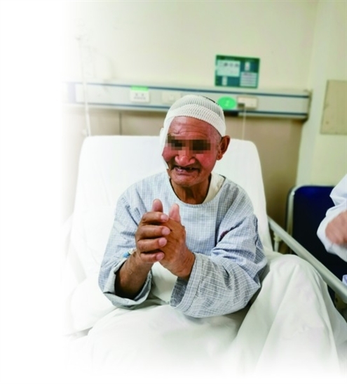 断刃藏颅脑26年 老人从青海来济成功手术