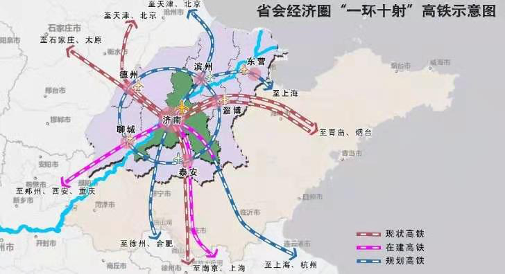 观澜丨省会经济圈高铁网“一环十射”，山东未来有几条出省高铁路线？