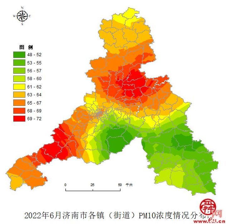 济南公布6月份镇（街道）环境空气质量排名！这5个区获得奖励资金