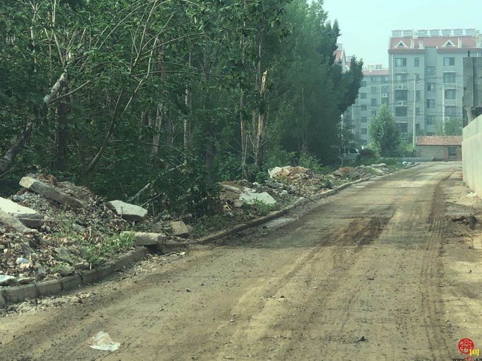 【啄木鸟行动】市中区簸萁山附近道路旁渣土垃圾随意堆放