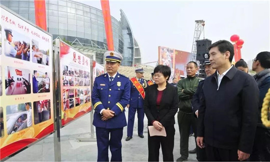 山东各地启动“119”消防安全宣传月活动