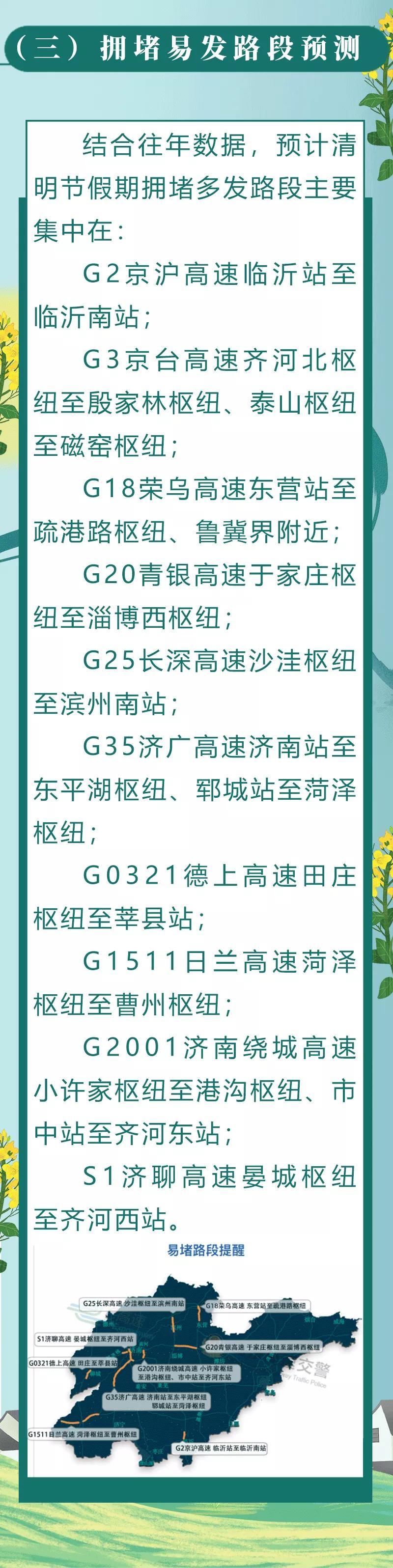 山东交警给您送上清明出行指南！