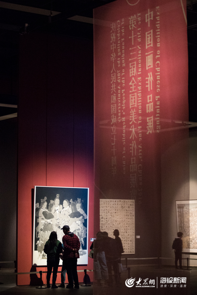 山东美术馆国展迎美术爱好者持续“打卡”
