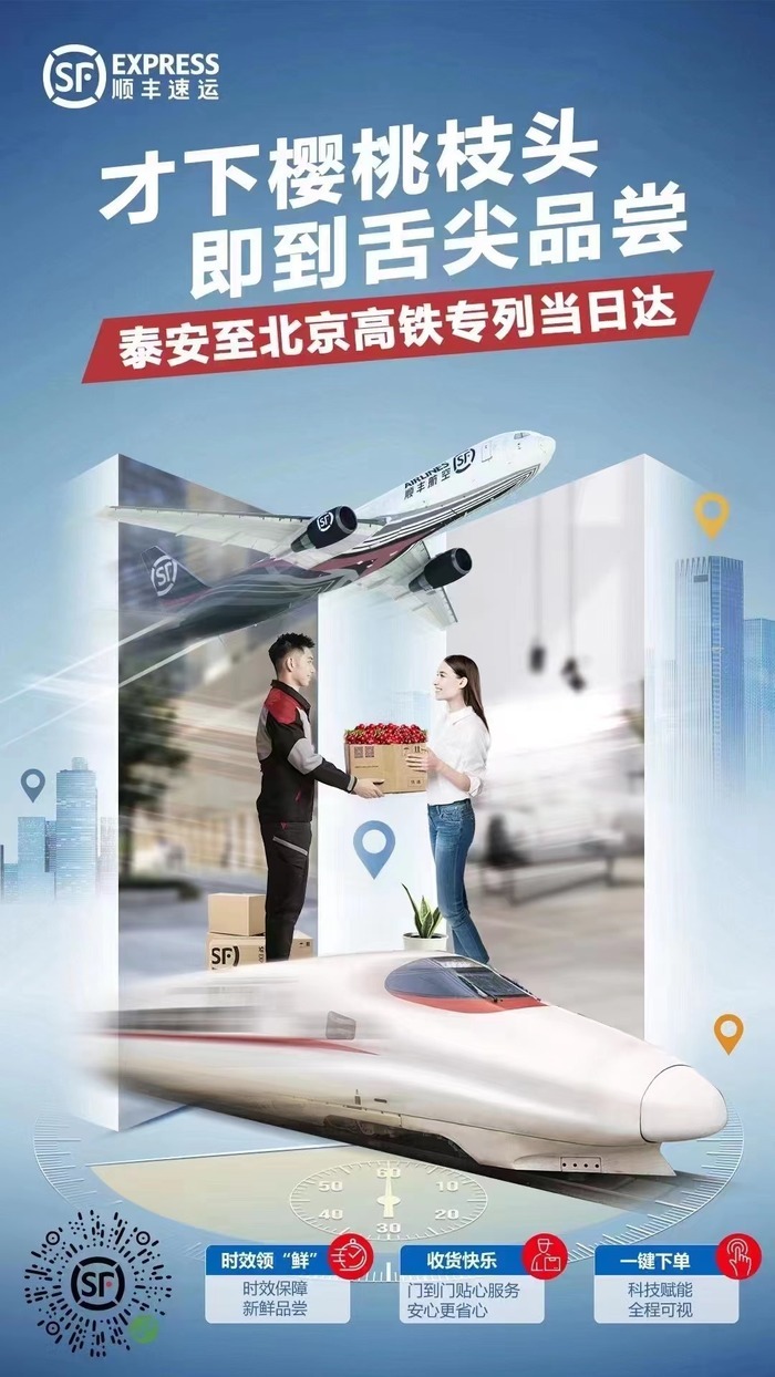 泰安大樱桃有了高铁专列！当日即达北京市民餐桌