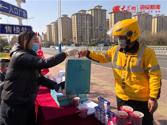爱心涌动春风暖！30000只手套口罩14000份爱心粥传递淄博温度