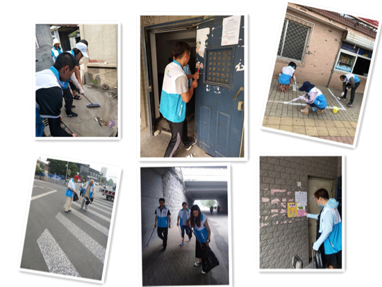 创卫复审凝聚最美初心  “七彩志愿”共建如意北坦