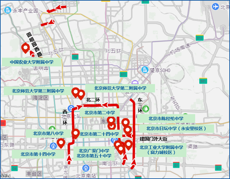 高考期间北京部分道路将出现车流集中现象 司机朋友们要注意这几个地方！