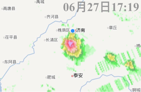 今夜济南局地雷雨+10级风 莱芜钢城已发雷电黄色预警