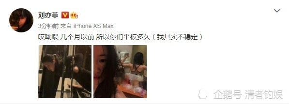 刘亦菲单手做平板支撑|素颜有点美！刘亦菲单手做平板支撑